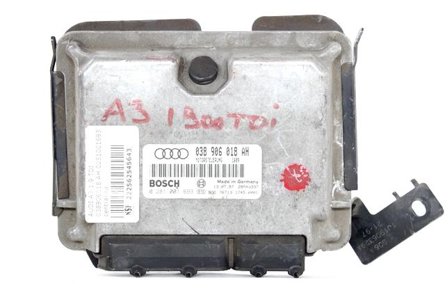 OSNOVNA KRMILNA ENOTA DDE / MODUL ZA VBRIZGAVANJE OEM N. 038906018AH ORIGINAL REZERVNI DEL AUDI A3 MK1 8L 8L1 3P/5P (1996 - 2000) DIESEL LETNIK 1999