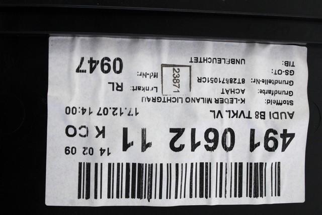 NOTRANJA OBLOGA SPREDNJIH VRAT OEM N. PNASPADA58TCP3P ORIGINAL REZERVNI DEL AUDI A5 8T COUPE/5P (2007 - 2011) DIESEL LETNIK 2008