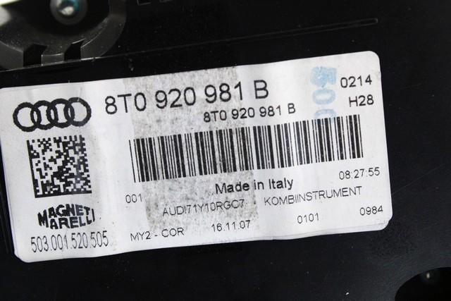 KOMPLET ODKLEPANJE IN VZIG  OEM N. 22550 KIT ACCENSIONE AVVIAMENTO ORIGINAL REZERVNI DEL AUDI A5 8T COUPE/5P (2007 - 2011) DIESEL LETNIK 2008