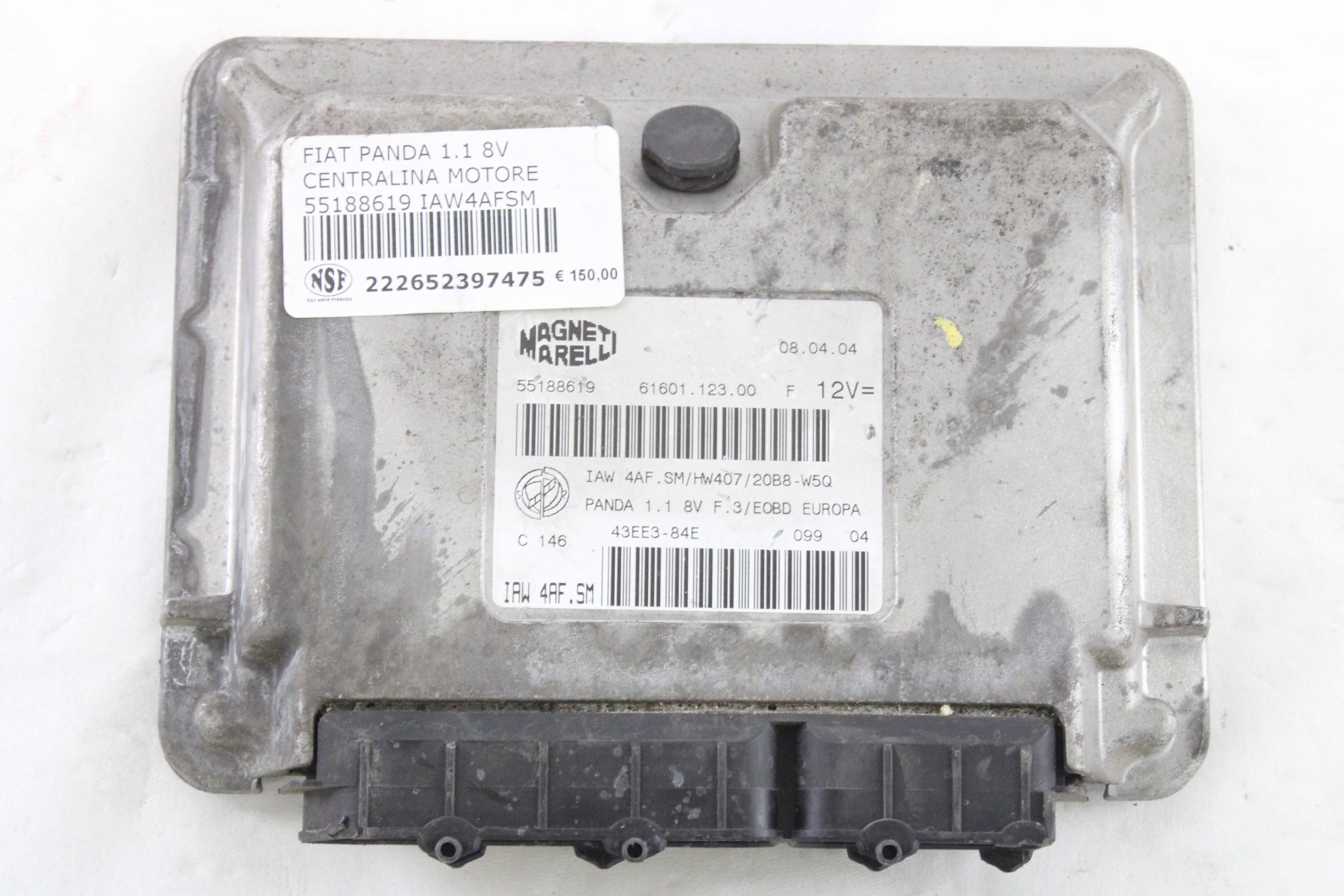 OSNOVNA KRMILNA ENOTA DDE / MODUL ZA VBRIZGAVANJE OEM N. 55188619 ORIGINAL REZERVNI DEL FIAT PANDA 169 (2003 - 08/2009) BENZINA LETNIK 2004