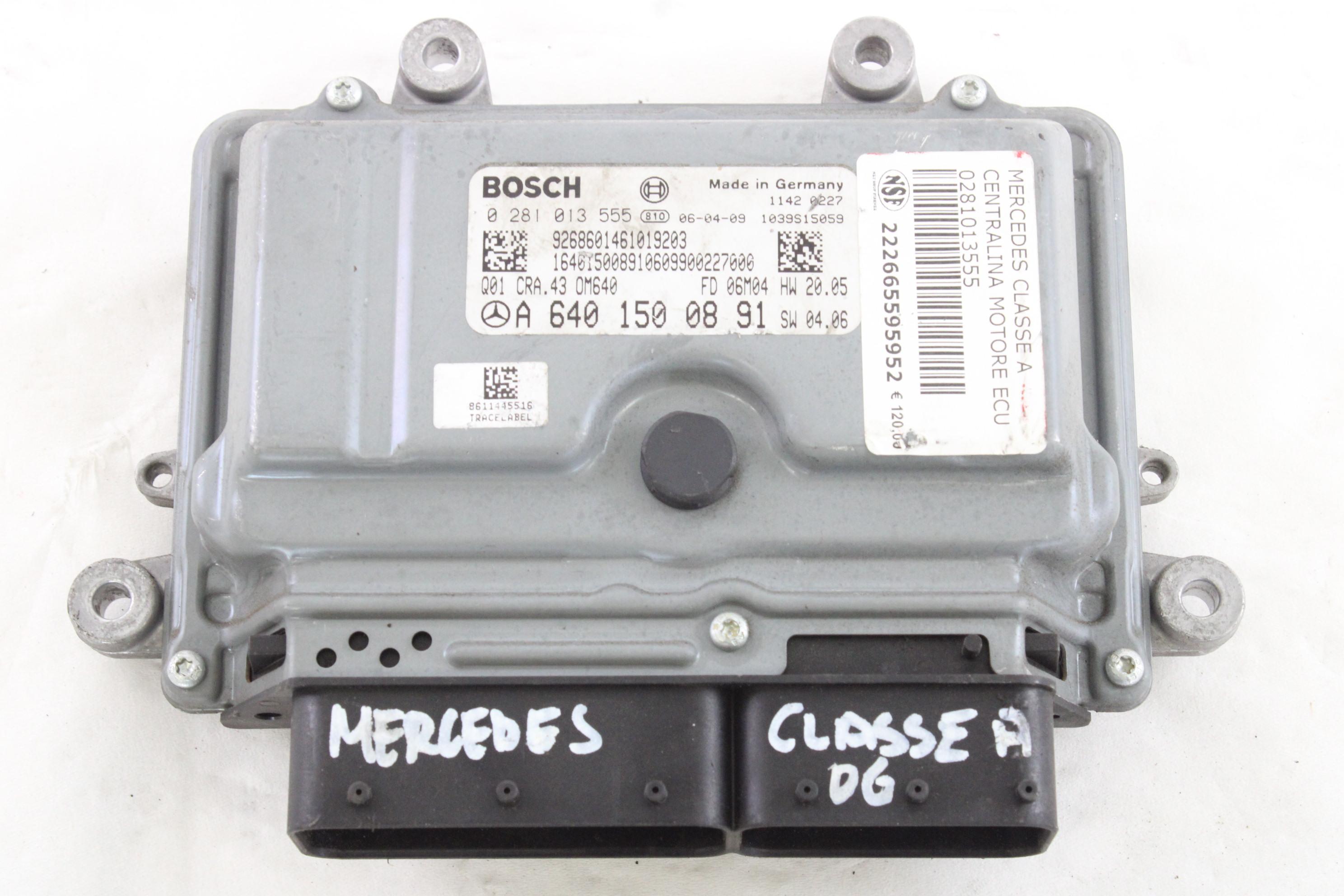 OSNOVNA KRMILNA ENOTA DDE / MODUL ZA VBRIZGAVANJE OEM N. A6401500891 ORIGINAL REZERVNI DEL MERCEDES CLASSE B W245 T245 5P (2005 - 2011) DIESEL LETNIK 2006