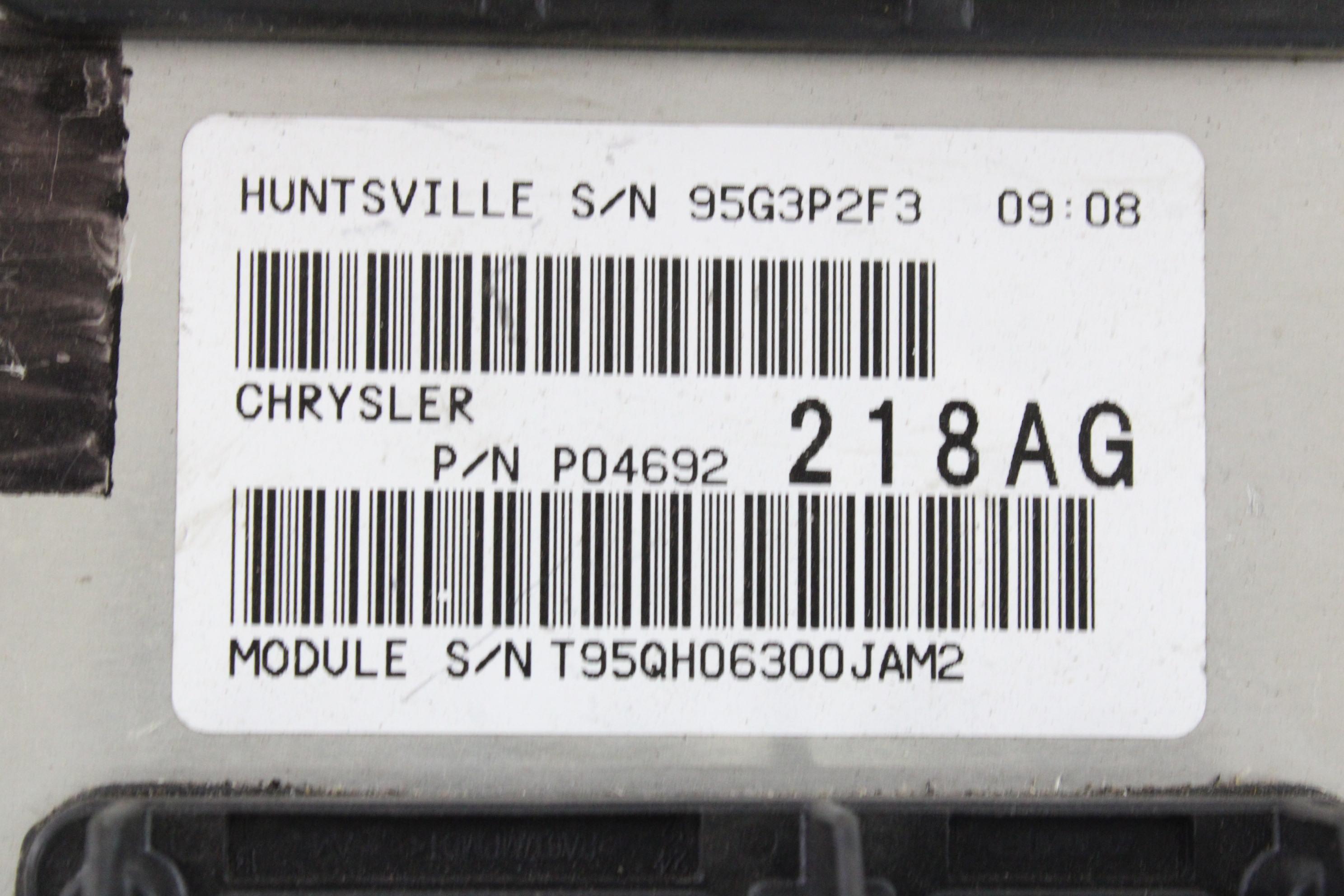 RACUNALNIK MOTORJA/REM OEM N. P04692218AG ORIGINAL REZERVNI DEL JEEP GRAND CHEROKEE WH WK MK3 (05/2005-08/2008) DIESEL LETNIK 2008