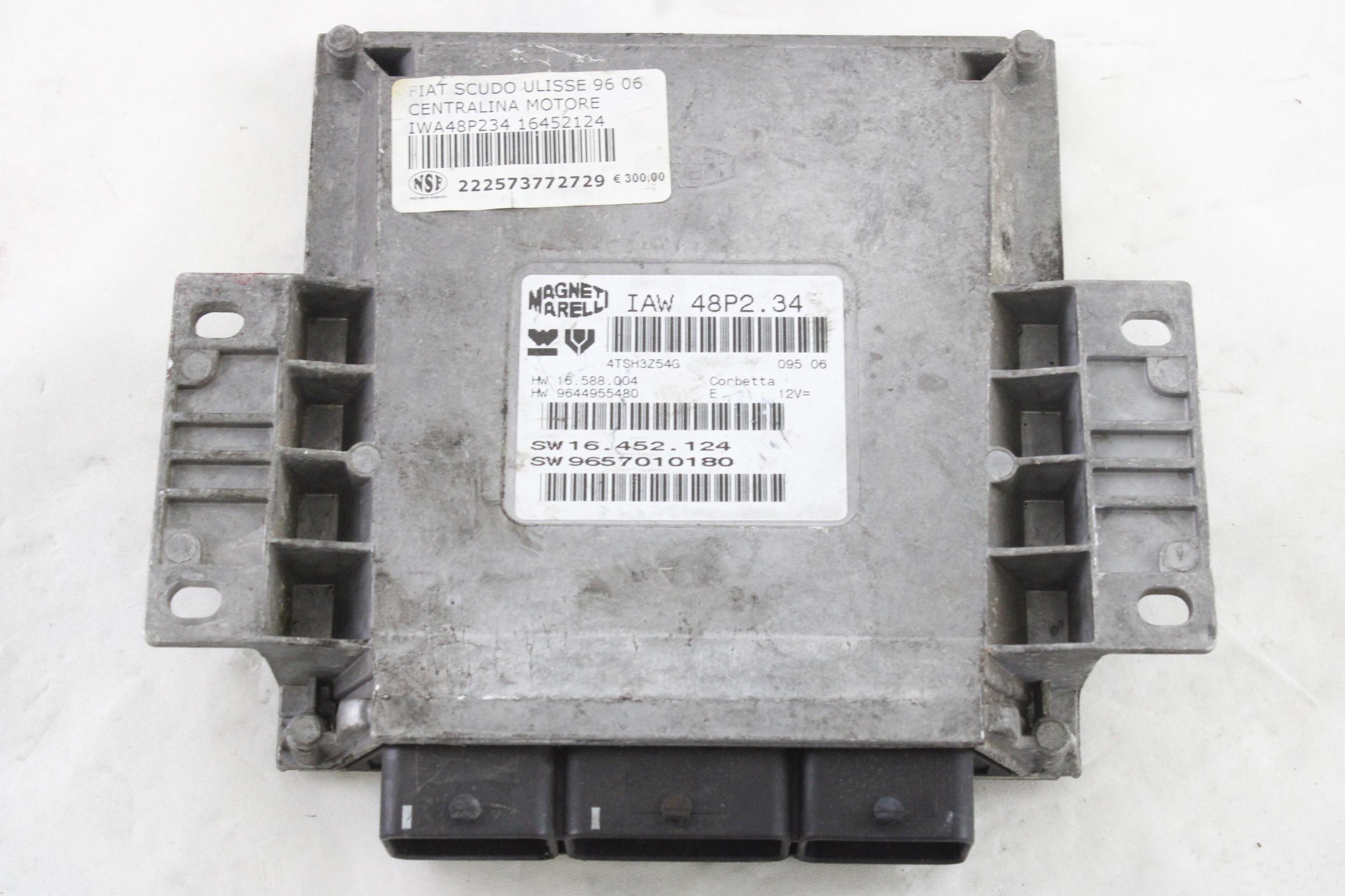 OSNOVNA KRMILNA ENOTA DDE / MODUL ZA VBRIZGAVANJE OEM N. 9644955480 ORIGINAL REZERVNI DEL PEUGEOT 206 / 206 CC 2A/C 2D 2E/K R (2003 - 10/2008)  LETNIK 2004