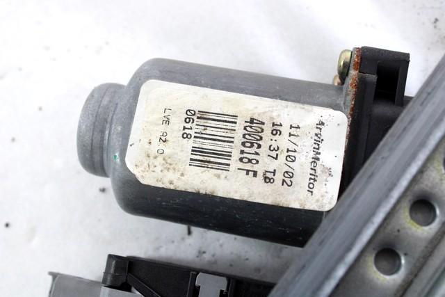 MEHANIZEM DVIGA SPREDNJIH STEKEL  OEM N. 23183 SISTEMA ALZACRISTALLO PORTA ANTERIORE ELETTR ORIGINAL REZERVNI DEL CITROEN C3 / PLURIEL MK1 (2002 - 09/2005) BENZINA LETNIK 2002