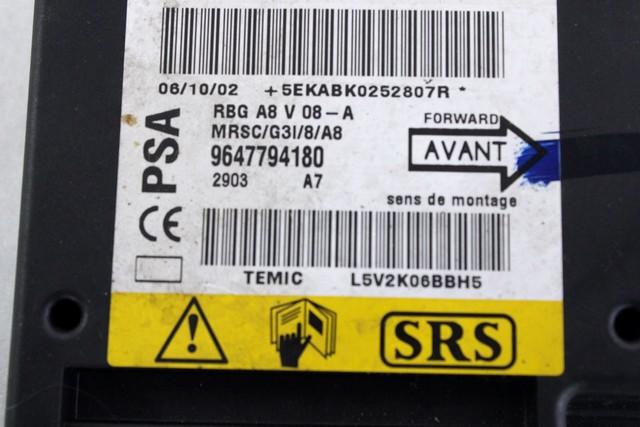 KIT AIRBAG KOMPLET OEM N. 23183 KIT AIRBAG COMPLETO ORIGINAL REZERVNI DEL CITROEN C3 / PLURIEL MK1 (2002 - 09/2005) BENZINA LETNIK 2002