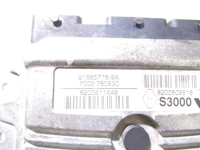 OSNOVNA KRMILNA ENOTA DDE / MODUL ZA VBRIZGAVANJE OEM N. 8200611648 ORIGINAL REZERVNI DEL RENAULT SCENIC/GRAND SCENIC JM0/1 MK2 (2003 - 2009) BENZINA LETNIK 2007