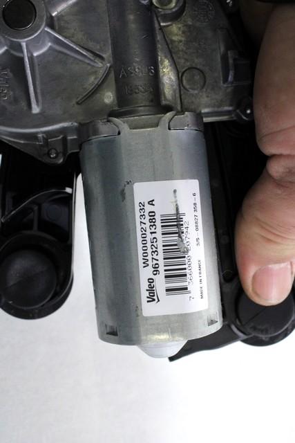 MOTORCEK ZADNJEGA BRISALCA OEM N. 9673251380 ORIGINAL REZERVNI DEL PEUGEOT 208 CA CC MK1 (2012 -2019) DIESEL LETNIK 2017