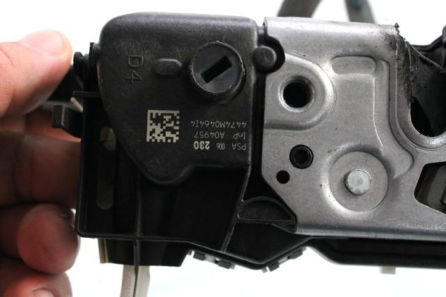 CENTRALNI ZAKLEP SPREDNJIH VRAT  OEM N. 9800623080 ORIGINAL REZERVNI DEL PEUGEOT 3008 MK1 0U (2009 - 2016) DIESEL LETNIK 2015