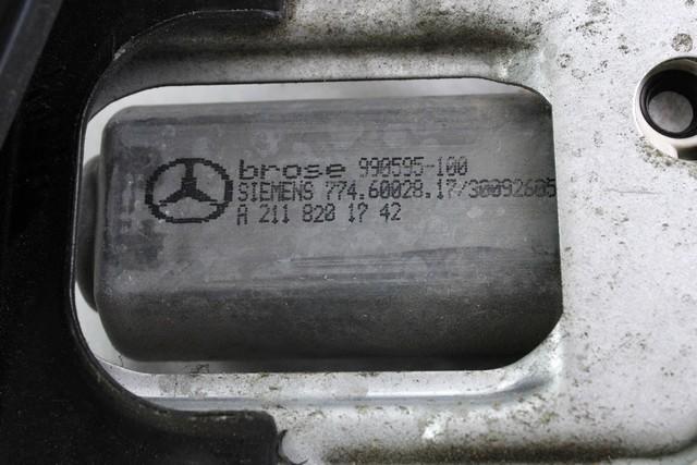 MEHANIZEM DVIGA SPREDNJIH STEKEL  OEM N. 15264 SISTEMA ALZACRISTALLO PORTA ANTERIORE ELETTR ORIGINAL REZERVNI DEL MERCEDES CLASSE C CL203 SPORTCOUPE (2000 - 2008)DIESEL LETNIK 2004