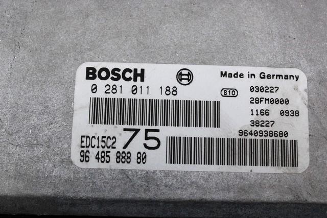 KOMPLET ODKLEPANJE IN VZIG  OEM N. 16836 KIT ACCENSIONE AVVIAMENTO ORIGINAL REZERVNI DEL PEUGEOT 206 / 206 CC 2A/C 2D 2E/K (1998 - 2003) DIESEL LETNIK 2003