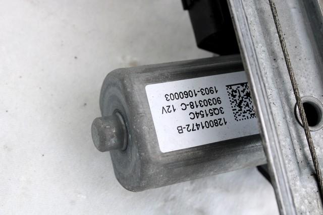 MEHANIZEM DVIGA SPREDNJIH STEKEL  OEM N. 57284 SISTEMA ALZACRISTALLO PORTA ANTERIORE ELETTR ORIGINAL REZERVNI DEL RENAULT CLIO BH KH MK4 (2012 - 2019)BENZINA LETNIK 2015