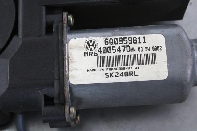 MEHANIZEM DVIGA ZADNJIH STEKEL  OEM N. 15584 SISTEMA ALZACRISTALLO PORTA POSTERIORE ELETT ORIGINAL REZERVNI DEL SKODA FABIA MK1 6Y2 BER/SW (2000 - 03/2007) DIESEL LETNIK 2001