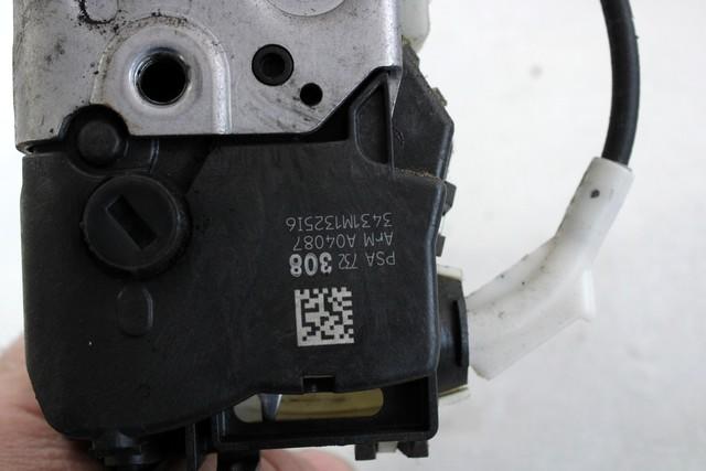 CENTRALNI ZAKLEP SPREDNJIH VRAT  OEM N. 9800624680 ORIGINAL REZERVNI DEL CITROEN C3 MK2 SC (2009 - 2016) BENZINA LETNIK 2011