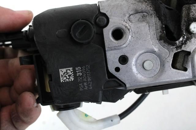 CENTRALNO ZAKLEPANJE ZADNJIH DESNIH VRAT OEM N. 9800624980 ORIGINAL REZERVNI DEL CITROEN C3 MK2 SC (2009 - 2016) BENZINA LETNIK 2011