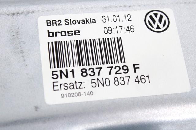 MEHANIZEM DVIGA SPREDNJIH STEKEL  OEM N. 23178 SISTEMA ALZACRISTALLO PORTA ANTERIORE ELETTR ORIGINAL REZERVNI DEL VOLKSWAGEN TIGUAN 5N MK1 R (2011 - 2016)  DIESEL LETNIK 2012