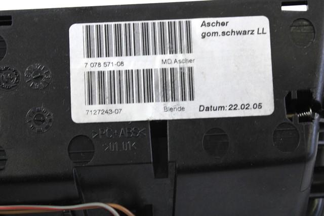 PEPELNIK / DRZALA ZA PIJACO OEM N. 7078571 ORIGINAL REZERVNI DEL BMW SERIE 1 BER/COUPE/CABRIO E81/E82/E87/E88 (2003 - 2007) DIESEL LETNIK 2005