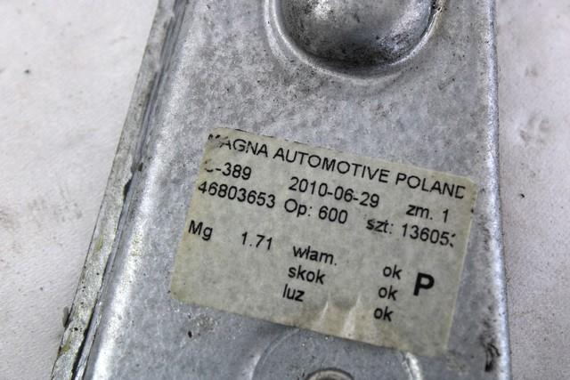 ROCNI SISTEM ZA DVIGOVANJE ZADNJEGA STEKLA  OEM N. 46803653 ORIGINAL REZERVNI DEL FIAT PANDA 169 R (2009 - 2011) BENZINA LETNIK 2010