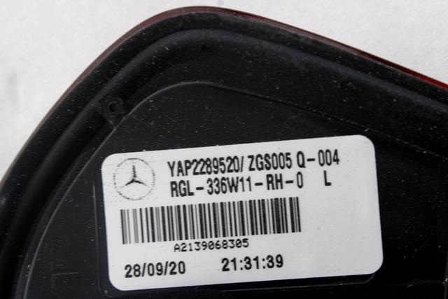 ZADNJI LEVI ZAROMET OEM N. A2139068305 ORIGINAL REZERVNI DEL MERCEDES CLASSE E W213 R BERLINA/SW/ALL-TERRAIN (DAL 2020)DIESEL LETNIK 2021