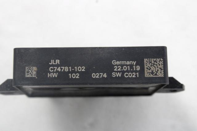 ECU PARKIRNI SENZORJI OEM N. C74781-102 ORIGINAL REZERVNI DEL LAND ROVER RANGE ROVER VELAR L560 (DAL 2017) LETNIK 2019