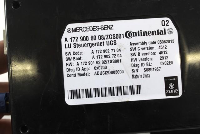 RAZNE KRMILNE ENOTE  OEM N. A1729006008 ORIGINAL REZERVNI DEL MERCEDES CLA C117 X117 BER/SW (2013 - 2019) DIESEL LETNIK 2014