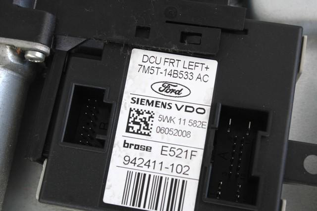 MEHANIZEM DVIGA SPREDNJIH STEKEL  OEM N. 26578 SISTEMA ALZACRISTALLO PORTA ANTERIORE ELETTR ORIGINAL REZERVNI DEL FORD KUGA MK1 (05/2008 - 2012) DIESEL LETNIK 2008