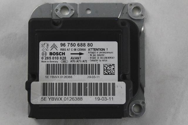 KIT AIRBAG KOMPLET OEM N. 58565 KIT AIRBAG COMPLETO ORIGINAL REZERVNI DEL PEUGEOT 207 / 207 CC R WA WC WD WK (05/2009 - 2015) BENZINA LETNIK 2011