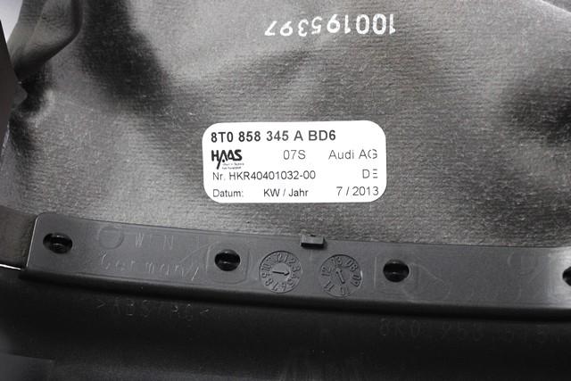 MONTA?NI DELI /  ARMATURNE PLOSCE SPODNJI OEM N. 8T0858345A ORIGINAL REZERVNI DEL AUDI A5 8T R COUPE/5P  (08/2011 - 06/2016) DIESEL LETNIK 2013