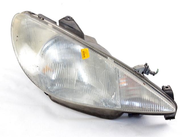 SPREDNJI DESNI ZAROMETI OEM N. 9632689280 ORIGINAL REZERVNI DEL PEUGEOT 206 / 206 CC 2A/C 2D 2E/K (1998 - 2003) BENZINA LETNIK 2000