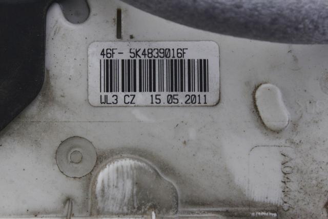 CENTRALNO ZAKLEPANJE ZADNJIH DESNIH VRAT OEM N. 5K4839016F ORIGINAL REZERVNI DEL VOLKSWAGEN POLO 6R1 6C1 (06/2009 - 02/2014) DIESEL LETNIK 2011