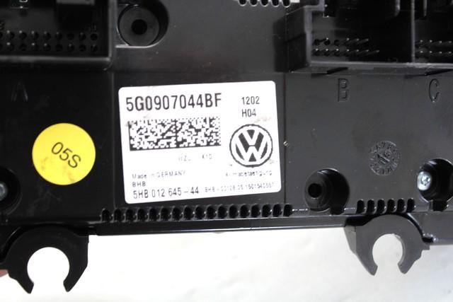 KONTROLNA ENOTA KLIMATSKE NAPRAVE / AVTOMATSKA KLIMATSKA NAPRAVA OEM N. 5G0907044BF ORIGINAL REZERVNI DEL VOLKSWAGEN PASSAT B8 3G5 CB5 BER/SW/ALLTRACK (DAL 2015)DIESEL LETNIK 2015