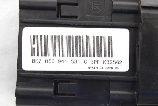 GLAVNO STIKALO LUCI OEM N. 8E0941531C ORIGINAL REZERVNI DEL AUDI A4 B7 8EC 8ED 8HE BER/SW/CABRIO (2004 - 2007) DIESEL LETNIK 2006