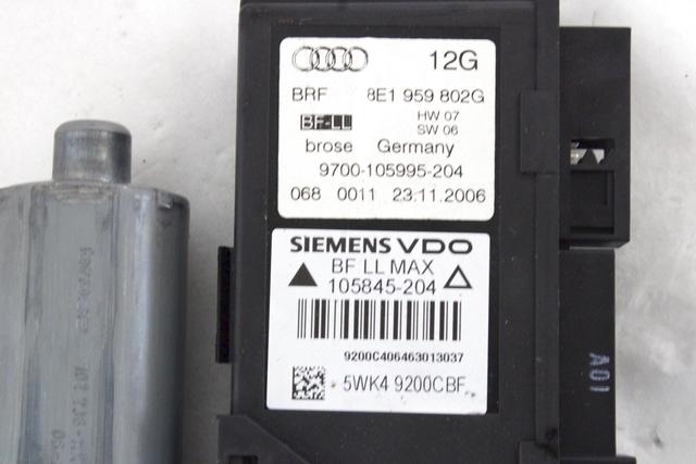 MEHANIZEM DVIGA SPREDNJIH STEKEL  OEM N. 19971 SISTEMA ALZACRISTALLO PORTA ANTERIORE ELETTR ORIGINAL REZERVNI DEL AUDI A4 B7 8EC 8ED 8HE BER/SW/CABRIO (2004 - 2007) DIESEL LETNIK 2006