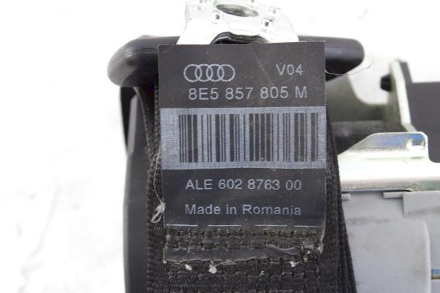 VARNOSTNI PAS OEM N. 8E5857805M ORIGINAL REZERVNI DEL AUDI A4 B7 8EC 8ED 8HE BER/SW/CABRIO (2004 - 2007) DIESEL LETNIK 2006