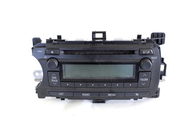 RADIO CD / OJACEVALNIK / IMETNIK HIFI OEM N. 86120-0D640 ORIGINAL REZERVNI DEL TOYOTA YARIS P13 MK3 XP130 (2011-2017)BENZINA LETNIK 2016