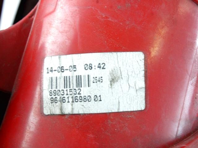 ZADNJI LEVI ZAROMET OEM N. 9646116980 ORIGINAL REZERVNI DEL PEUGEOT 1007 KM (2005 - 2010)BENZINA LETNIK 2008