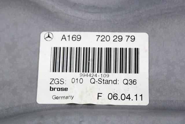 MEHANIZEM DVIGA SPREDNJIH STEKEL  OEM N. 18507 SISTEMA ALZACRISTALLO PORTA ANTERIORE ELETTR ORIGINAL REZERVNI DEL MERCEDES CLASSE B W245 T245 5P (2005 - 2011) DIESEL LETNIK 2011