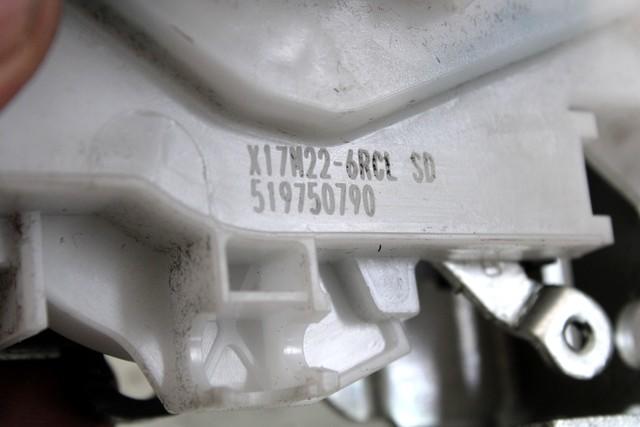 CENTRALNI ZAKLEP SPREDNJIH VRAT  OEM N. 51975079 ORIGINAL REZERVNI DEL FIAT DOBLO 263 MK2 R (2015 - 2022)BENZINA/METANO LETNIK 2018