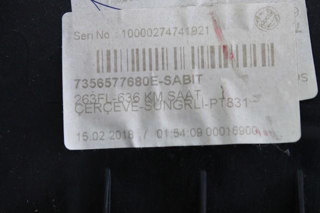 ARMATURNA PLO?CA OEM N. 735657768 ORIGINAL REZERVNI DEL FIAT DOBLO 263 MK2 R (2015 - 2022)BENZINA/METANO LETNIK 2018