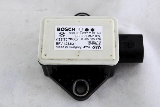 ESP OEM N. 8K0907637C ORIGINAL REZERVNI DEL AUDI A4 B8 8K2 BER/SW/CABRIO (2007 - 11/2015) DIESEL LETNIK 2010