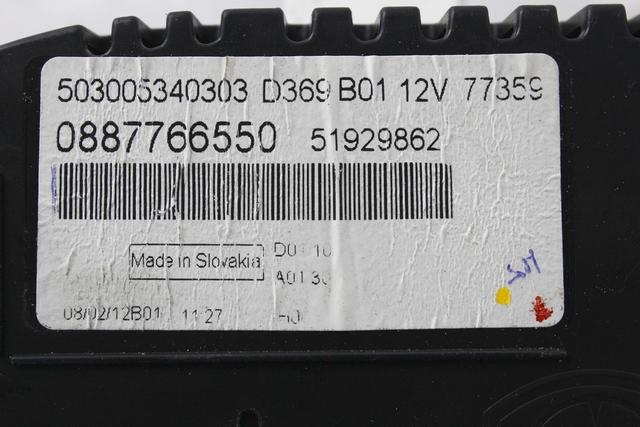 KILOMETER STEVEC OEM N. 51929862 ORIGINAL REZERVNI DEL FIAT PANDA 319 (DAL 2011) DIESEL LETNIK 2013