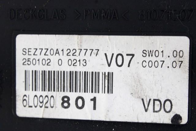 KOMPLET ODKLEPANJE IN VZIG  OEM N. 16523 KIT ACCENSIONE AVVIAMENTO ORIGINAL REZERVNI DEL SEAT IBIZA 6L1 MK3 (01/2002 - 01/2006) BENZINA LETNIK 2002