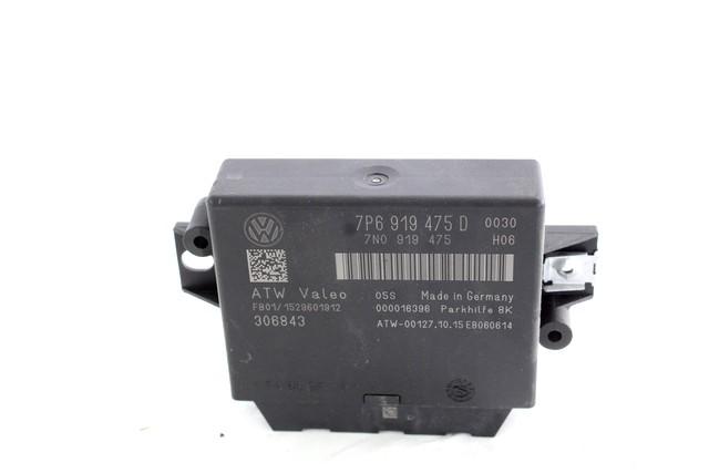 ECU PARKIRNI SENZORJI OEM N. 7P6919475D ORIGINAL REZERVNI DEL VOLKSWAGEN TOUAREG 7P5 7P6 MK2 (2010 - 2018)DIESEL LETNIK 2015