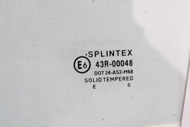 STEKLO SPREDNJIH LEVIH VRAT OEM N. 9201G4 ORIGINAL REZERVNI DEL PEUGEOT 107 PM PN (2005 - 2014) BENZINA LETNIK 2010