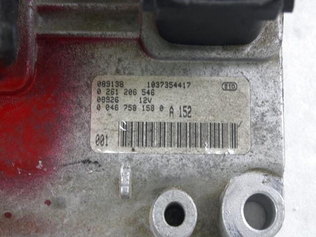 OSNOVNA KRMILNA ENOTA DDE / MODUL ZA VBRIZGAVANJE OEM N. 261206546 ORIGINAL REZERVNI DEL FIAT PUNTO 188 188AX MK2 (1999 - 2003) BENZINA LETNIK 1999