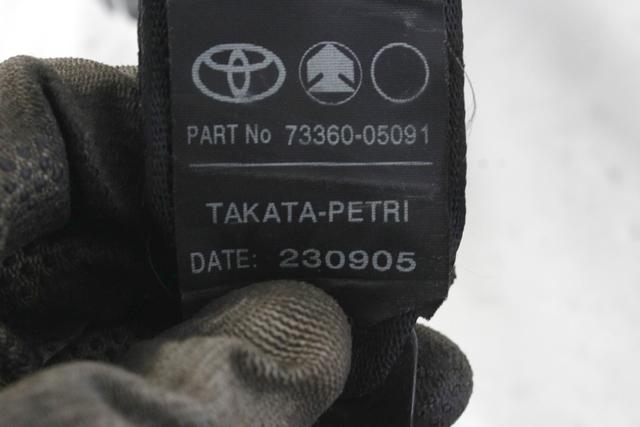 VARNOSTNI PAS OEM N. 73360-05091-C0 ORIGINAL REZERVNI DEL TOYOTA AVENSIS T25 MK2 BER/SW (2003 - 2008)DIESEL LETNIK 2006