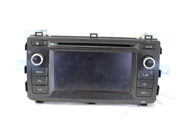 RADIO CD / OJACEVALNIK / IMETNIK HIFI OEM N. 86140-02010 ORIGINAL REZERVNI DEL TOYOTA AURIS E18 MK2 (2012 - 2018) IBRIDO (ELETRICO-BENZINA) LETNIK 2013