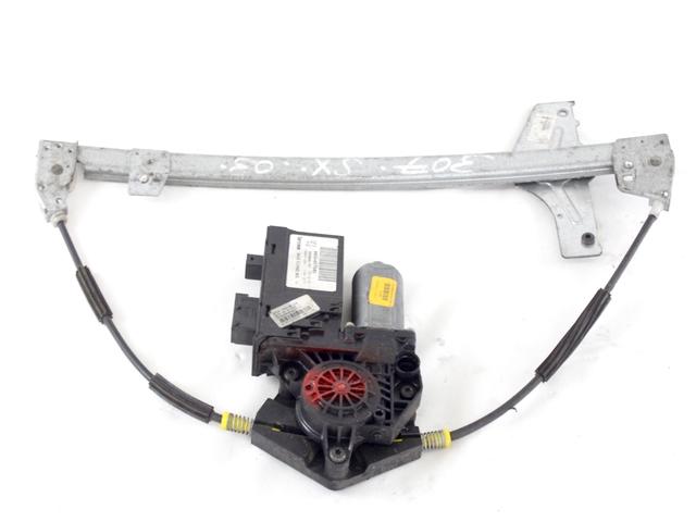 MEHANIZEM DVIGA SPREDNJIH STEKEL  OEM N. 16545 SISTEMA ALZACRISTALLO PORTA ANTERIORE ELETTR ORIGINAL REZERVNI DEL PEUGEOT 307 3A/B/C/E/H BER/SW/CABRIO (2001 - 2009) DIESEL LETNIK 2004