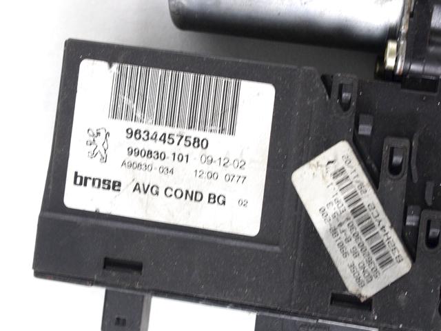 MEHANIZEM DVIGA SPREDNJIH STEKEL  OEM N. 16545 SISTEMA ALZACRISTALLO PORTA ANTERIORE ELETTR ORIGINAL REZERVNI DEL PEUGEOT 307 3A/B/C/E/H BER/SW/CABRIO (2001 - 2009) DIESEL LETNIK 2004