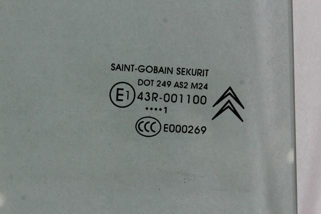 STEKLO ZADNJIH DESNIH VRAT OEM N. 9204L0 ORIGINAL REZERVNI DEL CITROEN C4 PICASSO/GRAND PICASSO MK1 (2006 - 08/2013) DIESEL LETNIK 2011