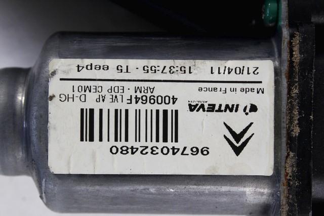 MEHANIZEM DVIGA SPREDNJIH STEKEL  OEM N. 6640 SISTEMA ALZACRISTALLO PORTA ANTERIORE ELETTRI ORIGINAL REZERVNI DEL CITROEN C4 PICASSO/GRAND PICASSO MK1 (2006 - 08/2013) DIESEL LETNIK 2011